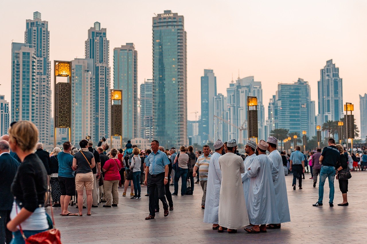 Dubaï halal foule emirats arabes unis